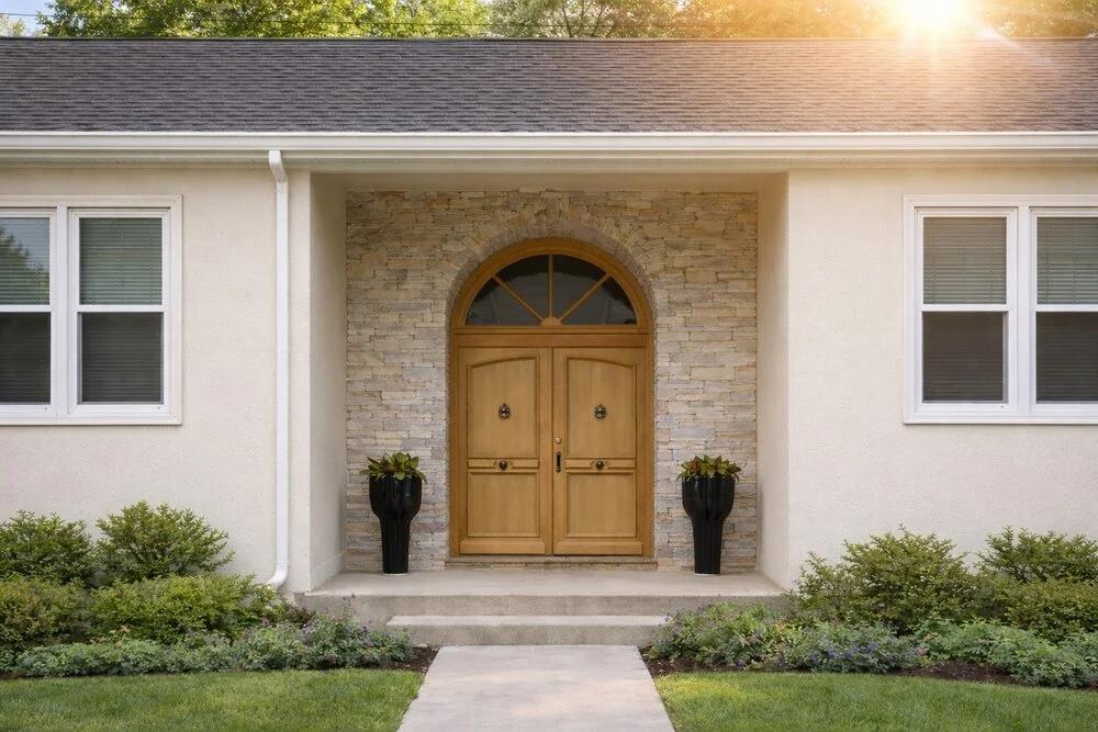 Portes d'entrée bois