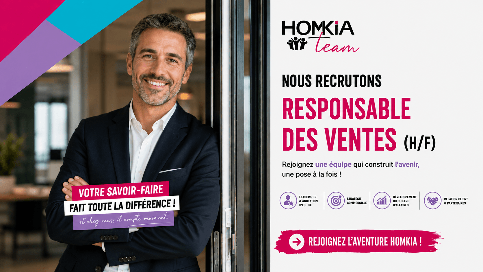 RESPONSABLE DES VENTES (H/F) - Sète (34)