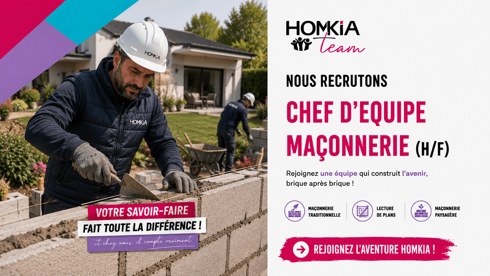 CHEF D'ÉQUIPE MAÇONNERIE PAYSAGÈRE